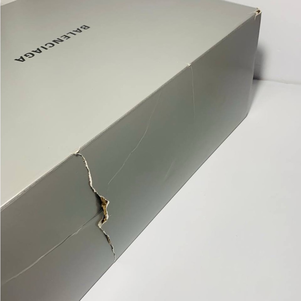 Balenciaga Men's Logo Mismatched Slide Sandal Size 8 - Picture 13 of 15